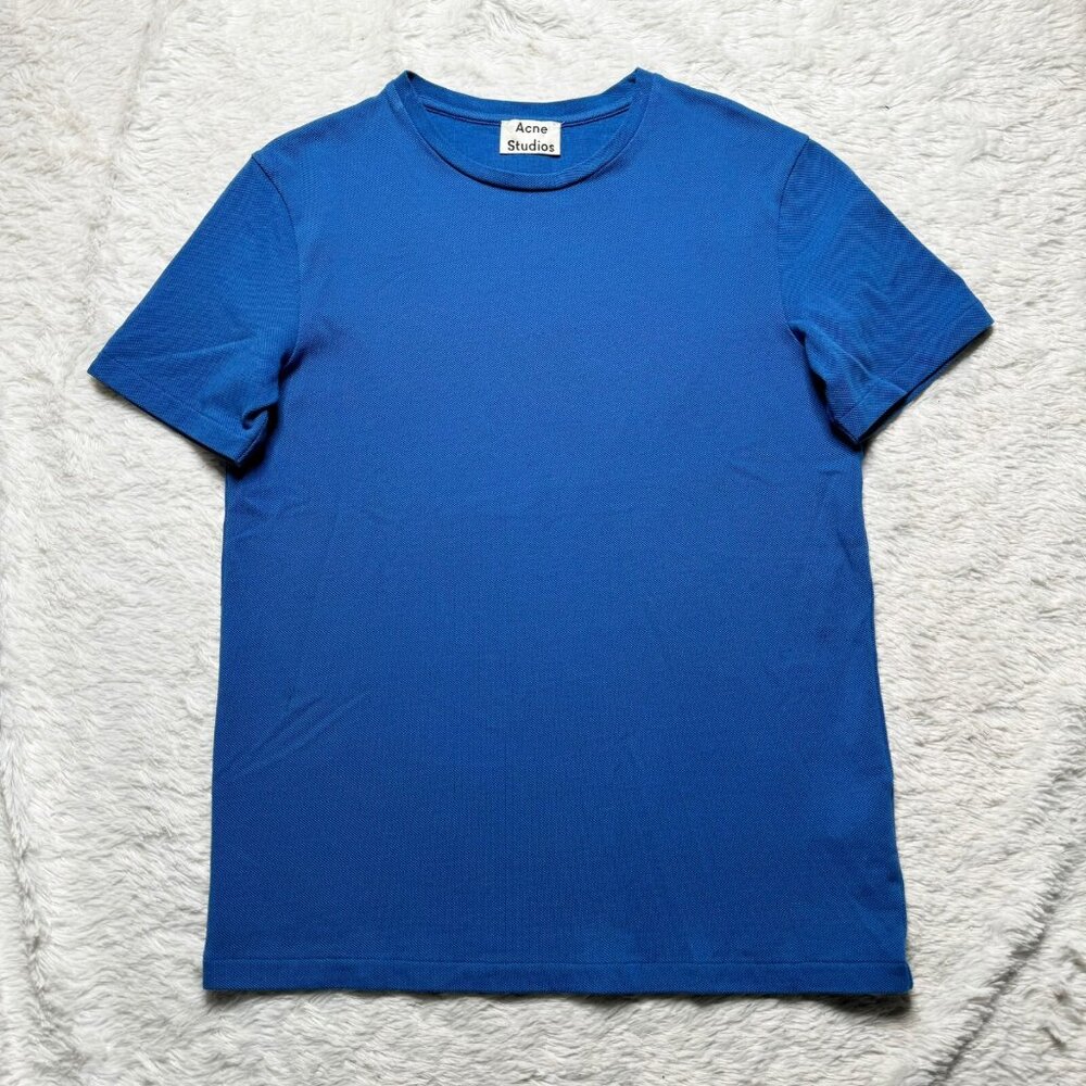 Acne Studios Men's Royal Blue Crew Neck T-Shirt